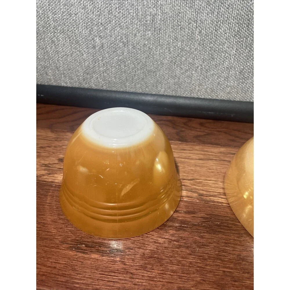 Vintage Fire King Anchor Hocking Peach Luster Cup and 5 Inch Bowl
